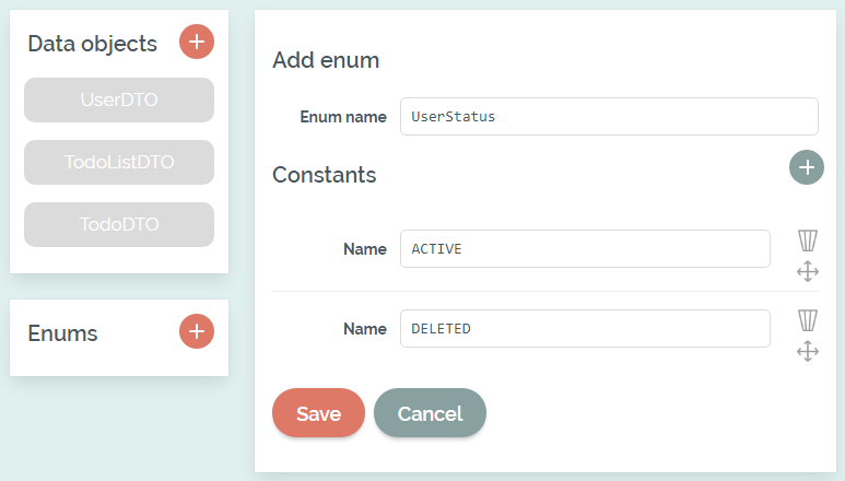 Create Enums
